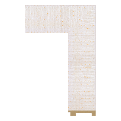 469-WK-YP-111 — 10.16cm Natur PS Bilderrahmenleiste