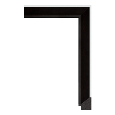 482-WY — 3.2cm Schwarz PS Bilderrahmenleiste