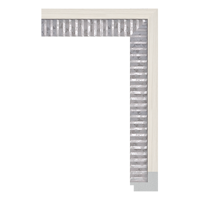 4826-C-1037 — 4.4cm Natur PS Bilderrahmenleiste