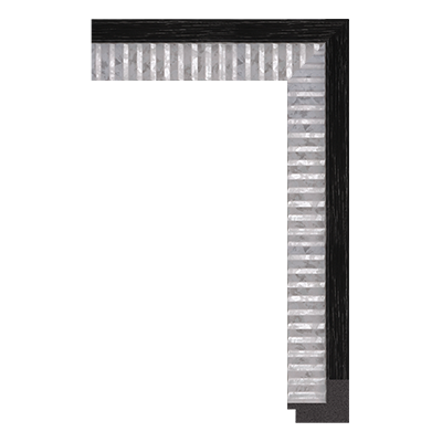 4826-C-5113 — 4.4cm Schwarz PS Bilderrahmenleiste