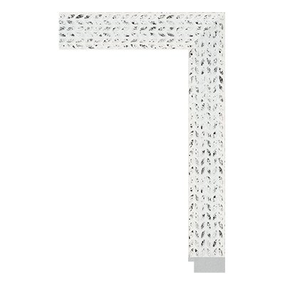5146-D-502P — 3.77cm Weiß PS Bilderrahmenleiste