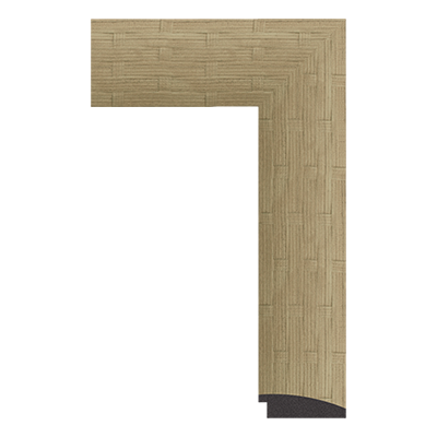 525-A-2313 — 8cm Natur PS Bilderrahmenleiste