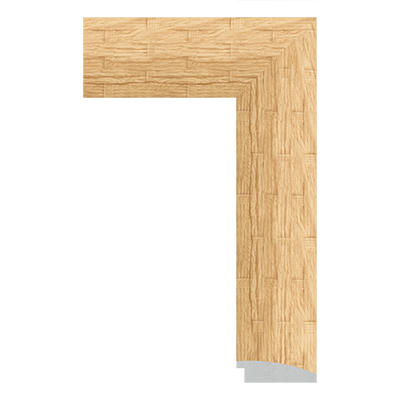 525-A-5021 — 8cm Natur PS Bilderrahmenleiste