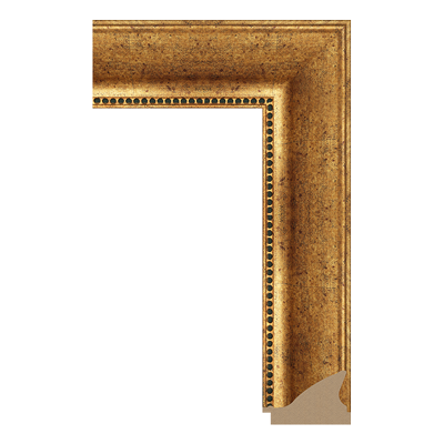 527-V3111 — 8.37cm Gold PS Bilderrahmenleiste