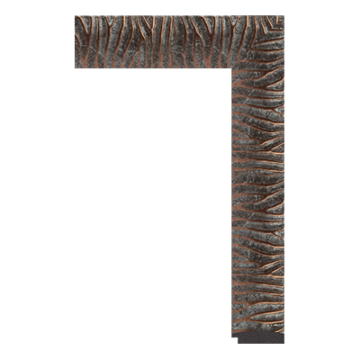 5635-B-1077 — 5.1cm Bronze PS Baguette d'Encadrement
