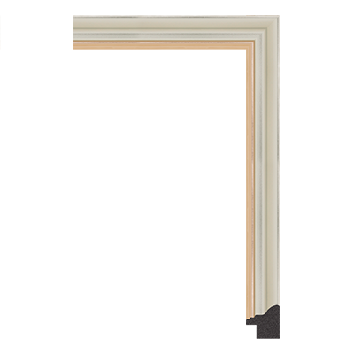 6180-8091 — 2.71cm Prateado PS Moldura para Quadro