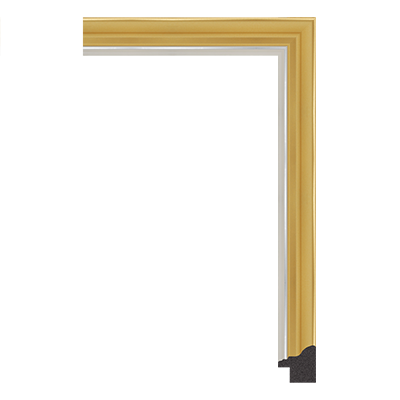 6180-8093 — 2.71cm Dourado PS Moldura para Quadro