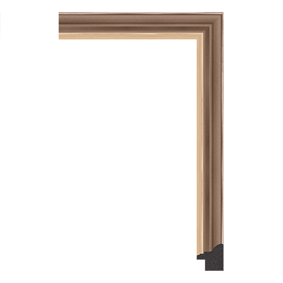 6180-8096 — 2.71cm Bronze PS Moldura para Quadro