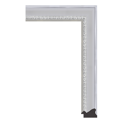 6205-A-1809 — 4.1cm Prateado PS Moldura para Quadro
