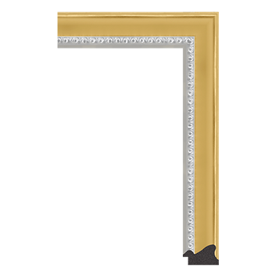 6205-A-8093 — 4.1cm Dourado PS Moldura para Quadro