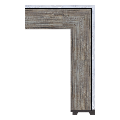 6386-WK-A-381T — 7.7cm Naturel PS Baguette d'Encadrement