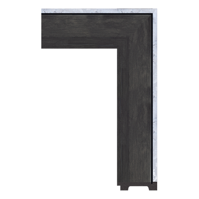 6386-WK-A-921T — 7.7cm Naturel PS Baguette d'Encadrement
