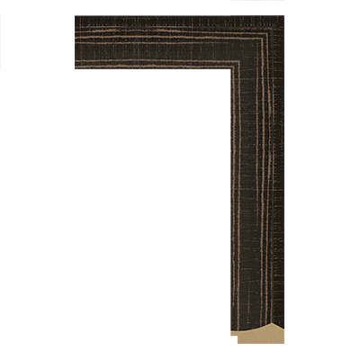 6403-A-8183 — 5.1cm Schwarz PS Bilderrahmenleiste