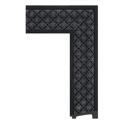 6586-WK-C-113 — 10.2cm Schwarz PS Bilderrahmenleiste
