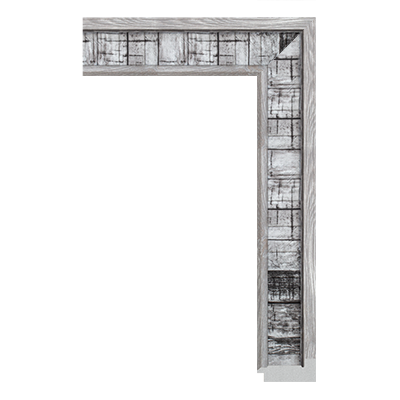 6701-B-416 — 5cm Natur PS Bilderrahmenleiste