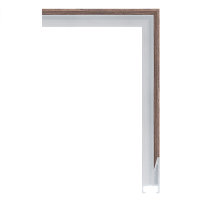 AL001-23WV — 1.6cm Naturel Aluminum Baguette d'Encadrement