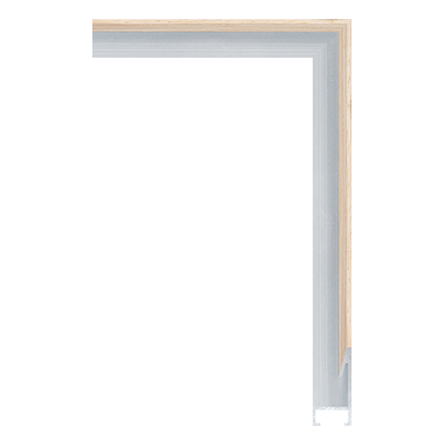 AL001-26WV — 1.6cm Naturel Aluminum Baguette d'Encadrement