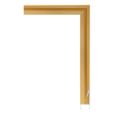 AL001-Golden — 1.6cm Doré Aluminum Baguette d'Encadrement