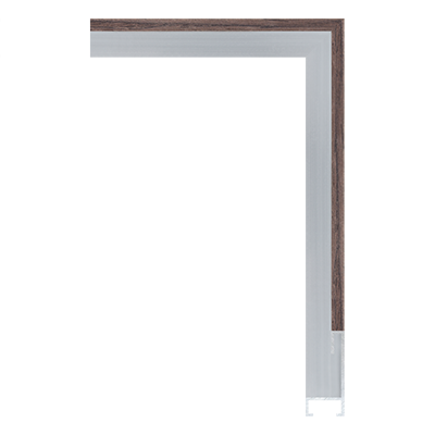 AL002-23WV — 1.6cm Natur Aluminum Bilderrahmenleiste