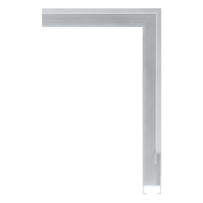 AL002-BS — 1.6cm Silber Aluminum Bilderrahmenleiste
