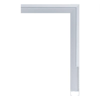 AL003-BS — 1.6cm Silber Aluminum Bilderrahmenleiste