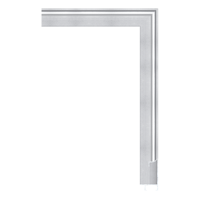 AL024-BS — 2.2cm Silber Aluminum Bilderrahmenleiste
