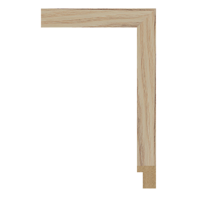 M0050-MW-H4 — 2.3cm Natur MDF Bilderrahmenleiste