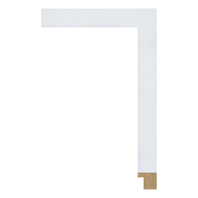 M0050-MW-H92 — 2.3cm ホワイト MDF ピクチャーフレーム・モールディング