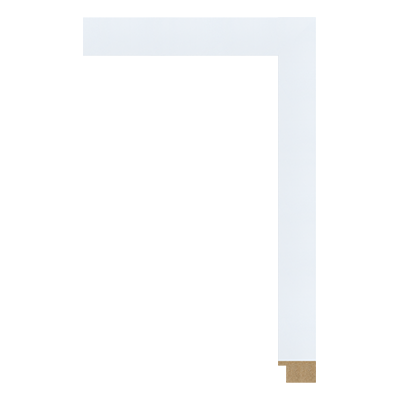 M0120-MW-H17 — 3.2cm Weiß MDF Bilderrahmenleiste