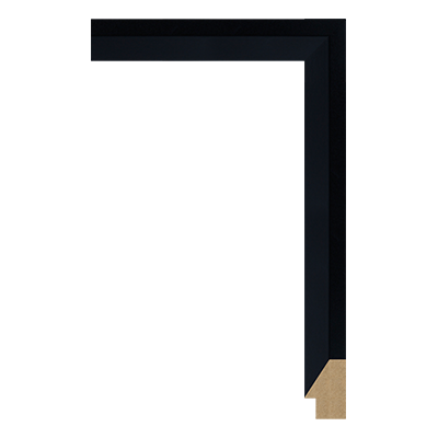 M0342-MW-H6 — 2.5cm Noir MDF Baguette d'Encadrement
