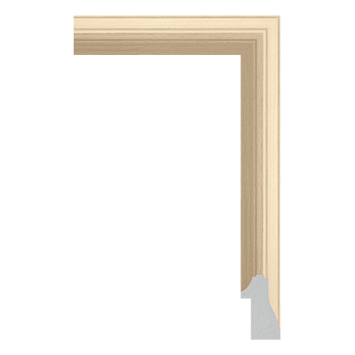 P6021-B-38CM — 2.8cm Natur PS Bilderrahmenleiste