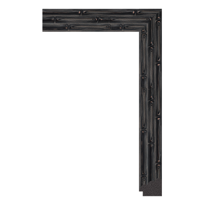 P6457-A-127CM — 3.8cm Schwarz PS Bilderrahmenleiste