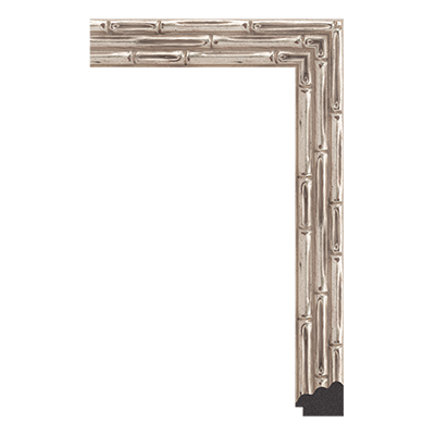 P6457-A-74S — 3.8cm Silber PS Bilderrahmenleiste
