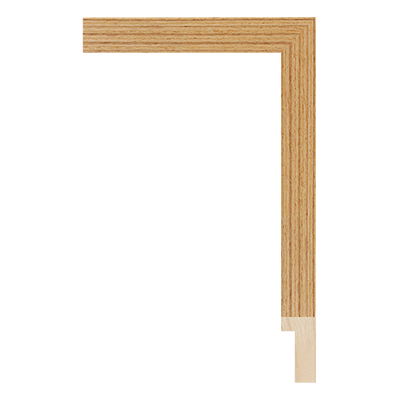 SW004-08WV — 1.5cm Natur Wood Bilderrahmenleiste
