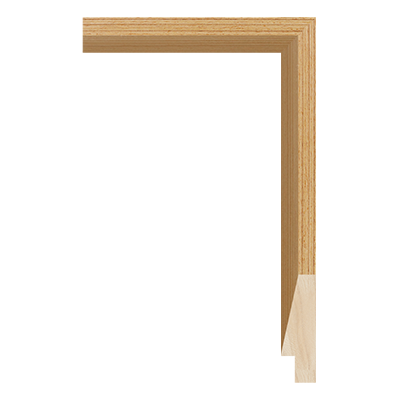 SW005-08WV — 2cm Natur Wood Bilderrahmenleiste