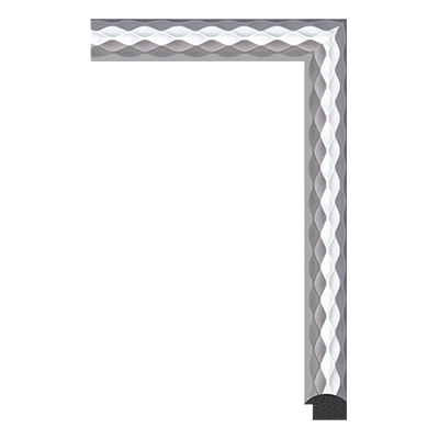 282-A-1809 polystyrene picture frame moulding corner sample