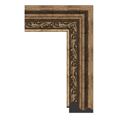 antique gold picture frame moulding