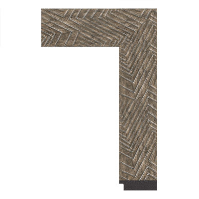 dark wood grain plastic mirror frame