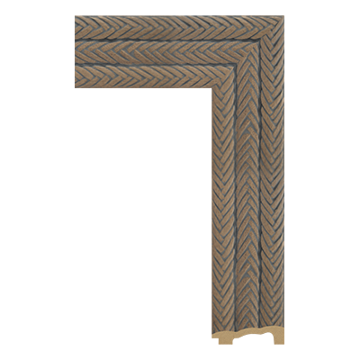P6504-WK-A-101 PS patina mirror frame moulding