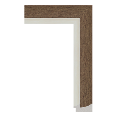 1775-2602T — 5.5cm Natur PS Bilderrahmenleiste