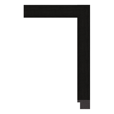 013-0-06T — 3.07cm Schwarz PS Bilderrahmenleiste