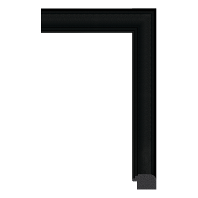 026-06 — 3.63cm Schwarz PS Bilderrahmenleiste