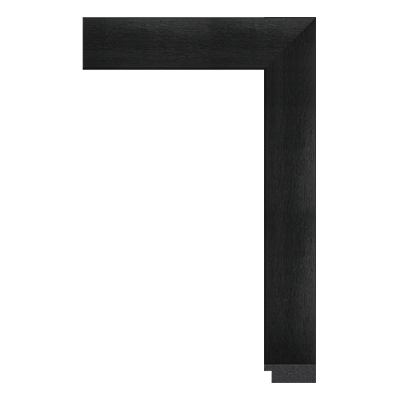 1014-D-06 — 4.06cm Schwarz PS Bilderrahmenleiste