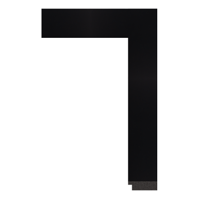 1180-06 — 1.55cm Schwarz PS Bilderrahmenleiste