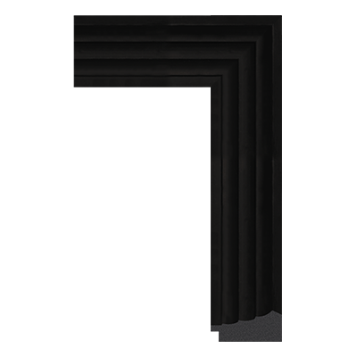 1181-06 — 8.2cm Schwarz PS Bilderrahmenleiste