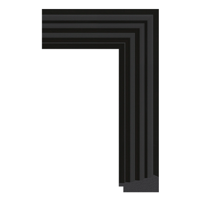 1181-A1007 — 8.2cm Schwarz PS Bilderrahmenleiste