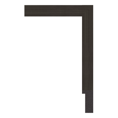 1184-61433T2 — 2.5cm Schwarz PS Bilderrahmenleiste