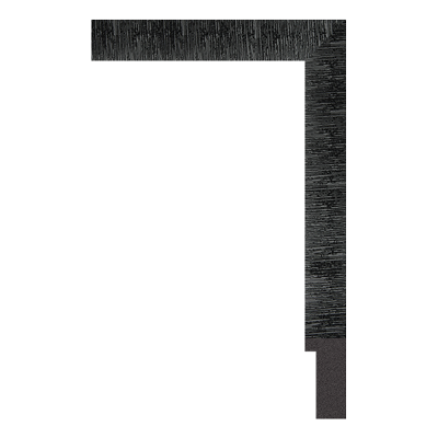 1184-G-06T — 2.5cm Schwarz PS Bilderrahmenleiste