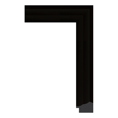 1215-A1007 — 4.81cm Schwarz PS Bilderrahmenleiste