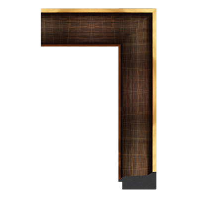 1221-0846 — 7.67cm Gold PS Bilderrahmenleiste